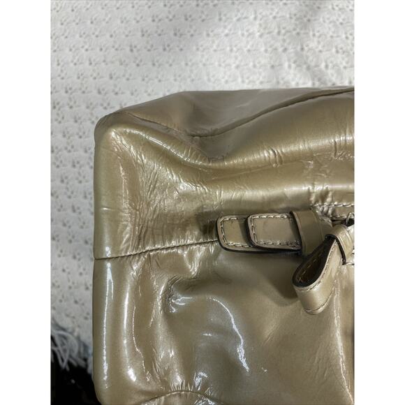 Coach Madison Maggie GOLD Patent Leather Shoulder HOBO Bag K1169-18760 - Picture 9 of 16